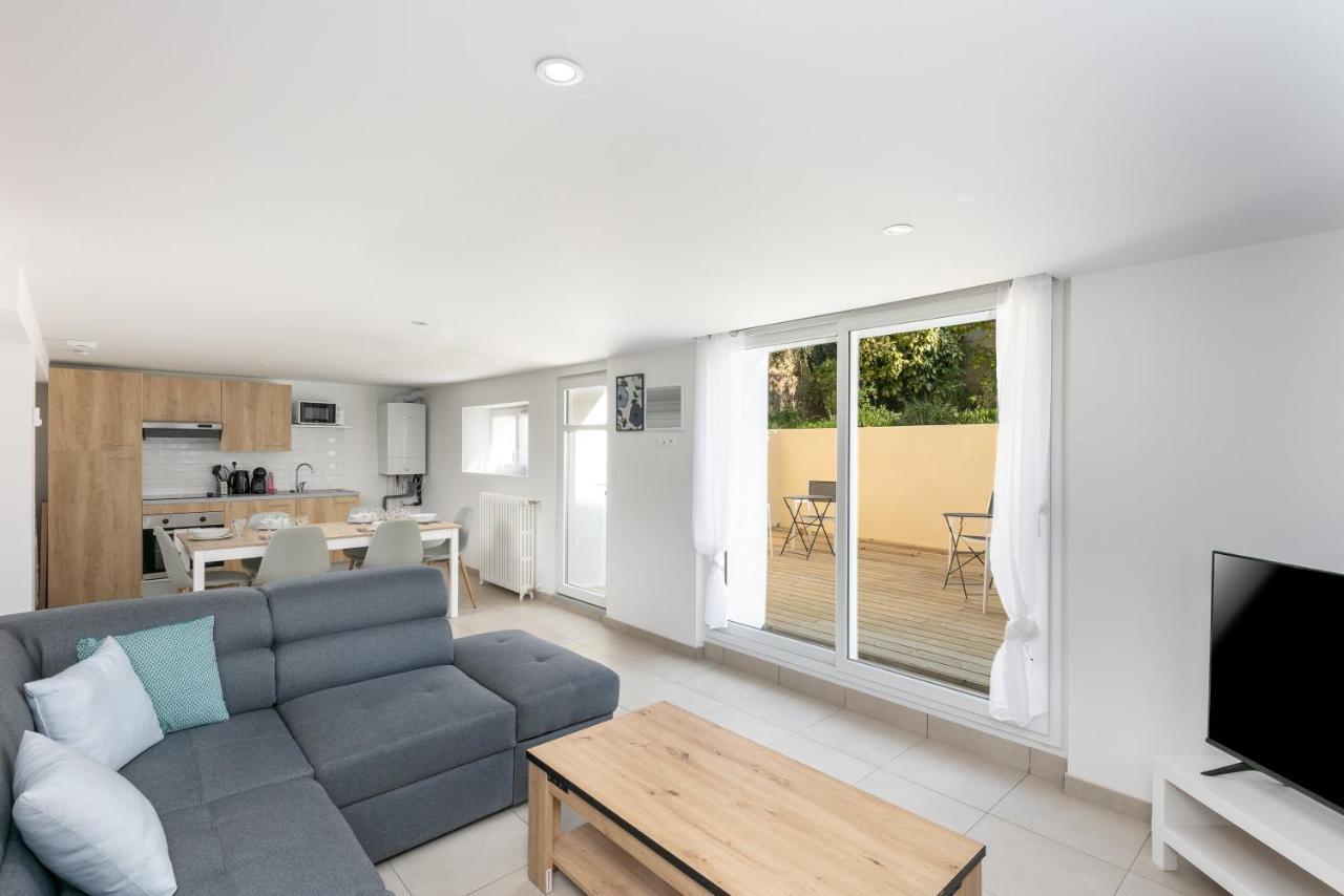La Belle Poule : Chambre spacieuse avec sdb privative, cuisine et salon partagés, terrasse, proche facs et centre Brest Esterno foto