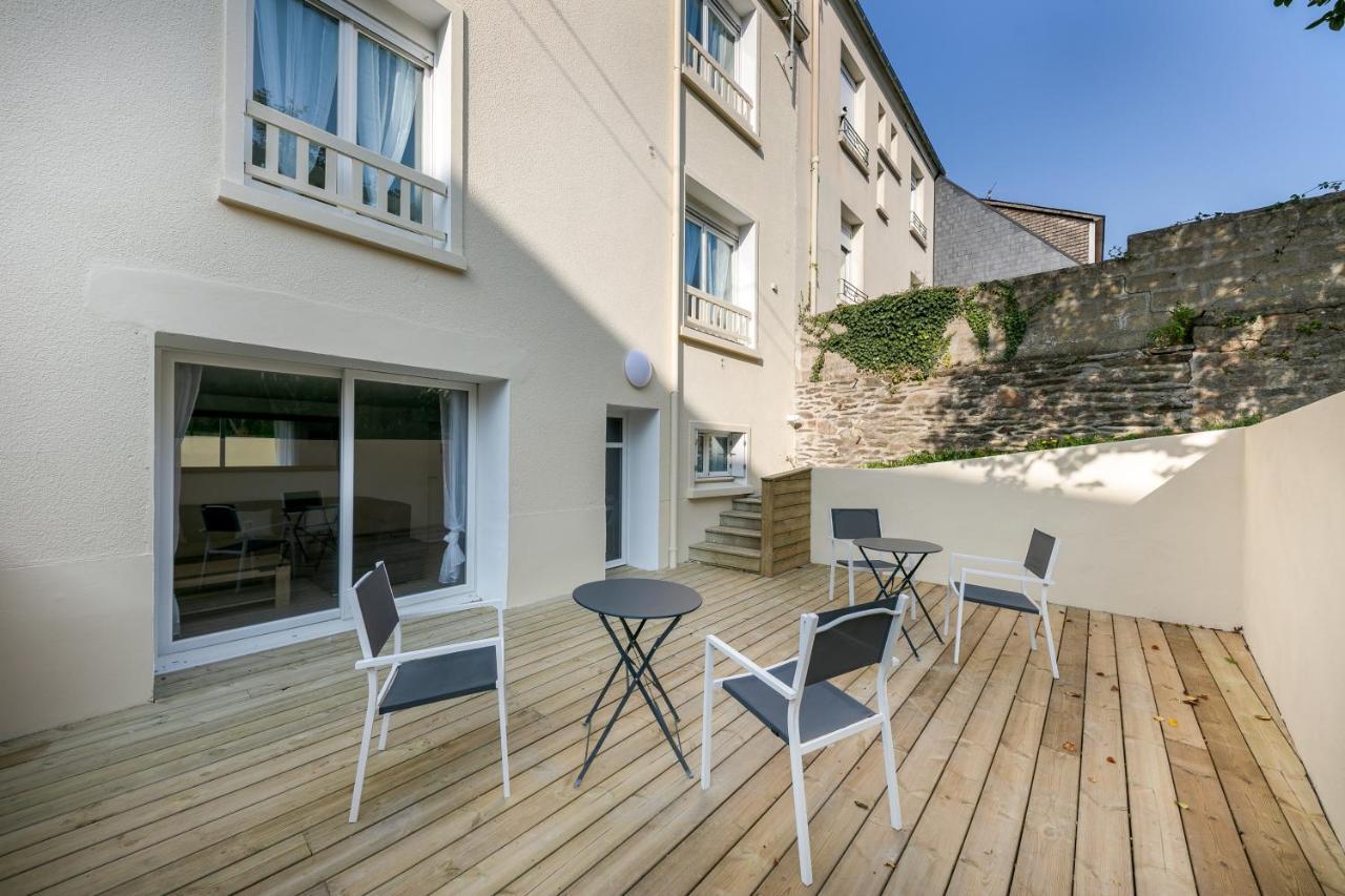 La Belle Poule : Chambre spacieuse avec sdb privative, cuisine et salon partagés, terrasse, proche facs et centre Brest Esterno foto