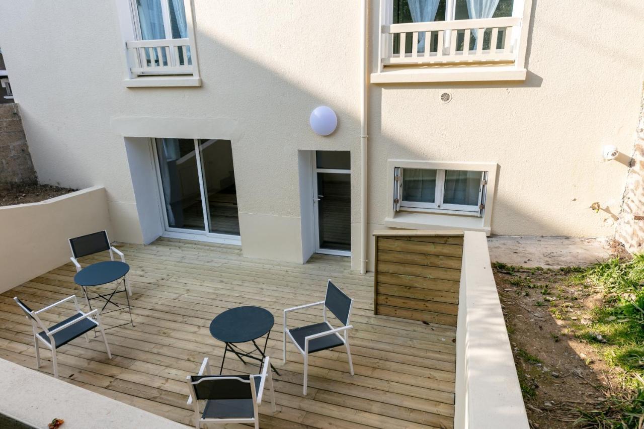 La Belle Poule : Chambre spacieuse avec sdb privative, cuisine et salon partagés, terrasse, proche facs et centre Brest Esterno foto